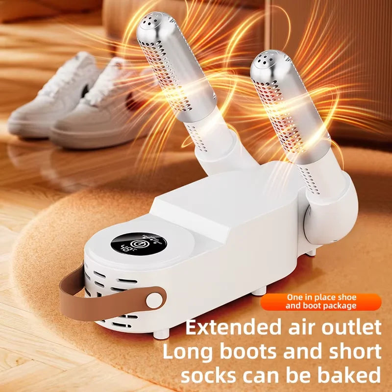 BAMİR Quick Heat Shoe Dryer - Intelligent Timer Foldable Boot & Shoe Warmer with Antibacterial Deodorization
