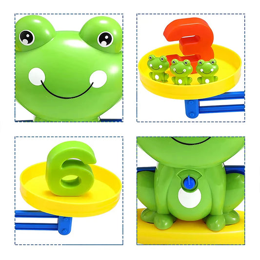 Kids Math Balance Frog Scale – Educational Counting Toy for Early Learning, Addition & Subtraction Game Set