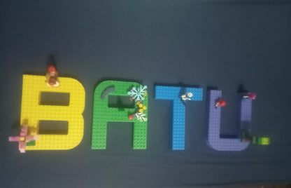 Custom 3D Printed Name Letters – LEGO-Style Decorative Gift