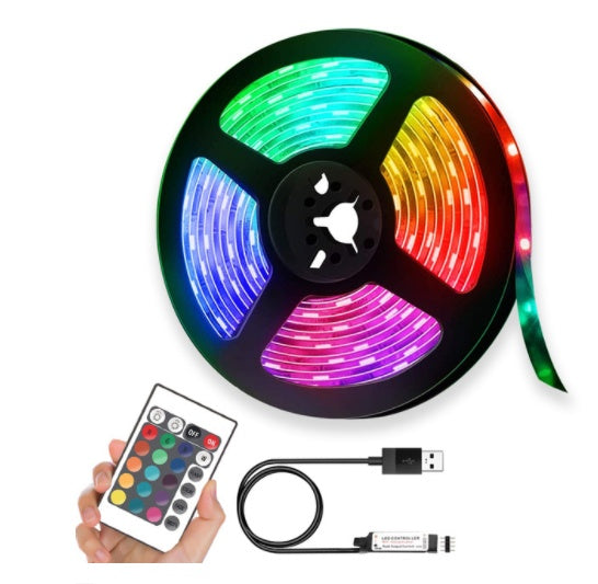 Smart RGB LED Strip Lights - Bluetooth Control USB Powered Ambient Lighting