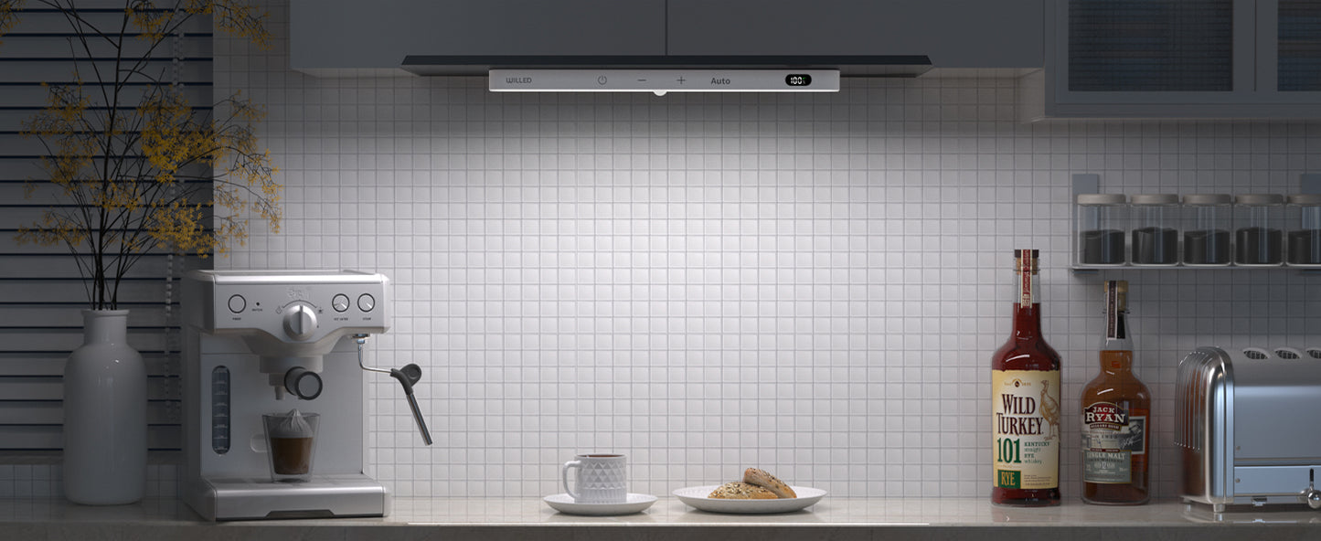 Willed™ UltraBright Motion Sensor Cabinet Light — Wireless Rechargeable LED Bar | 60 LEDs | Auto-On Motion Detection | USB Fast Charge | Perfect for Kitchen, Closet & Home Lighting