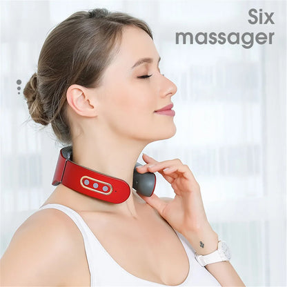 Electric Neck & Shoulder Pulse Massager – 9-Level Adjustable Heat Therapy, Cervical Spine Relaxation & Pain Relief Device (Type1 / Type2 Options) – BAMİR Online Store