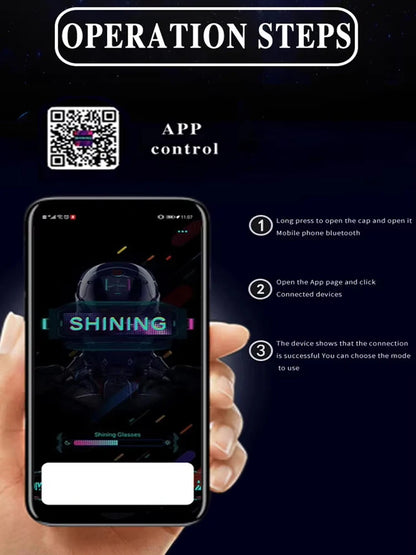 2025 LED Display Cap – APP Controlled Light-Up Hat with Custom Text, Music EQ, Emojis & Animation | DIY Programmable Glowing Cap – For Men & Women (BAMİR Online Store’s)