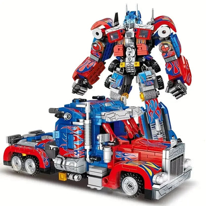 1014-Piece Transforming Car 2-in-1 Model Building Block Set - Durable Abs Blocks, Creative Construction Set, Can Be Used as Halloween, Christmas