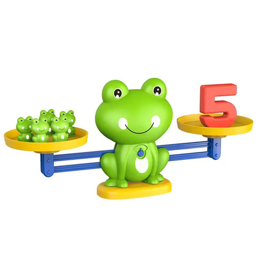 Kids Math Balance Frog Scale – Educational Counting Toy for Early Learning, Addition & Subtraction Game Set