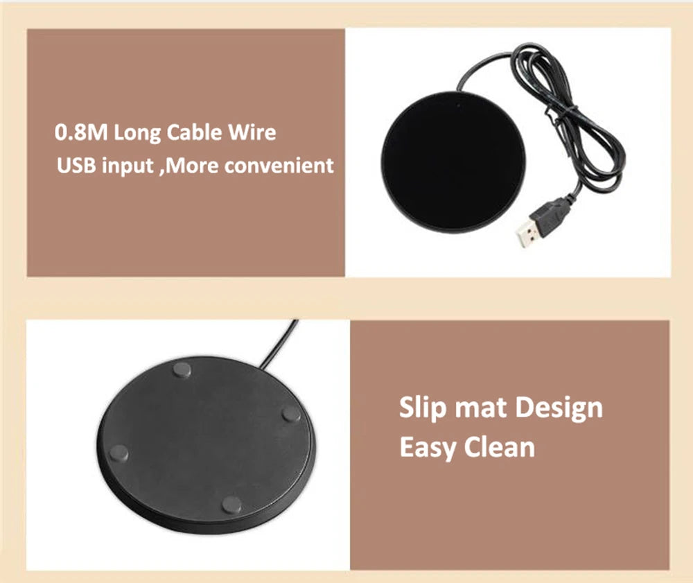 USB Cup Warmer – Heated Mug Pad for Home & Office – BAMİR Online Store’s