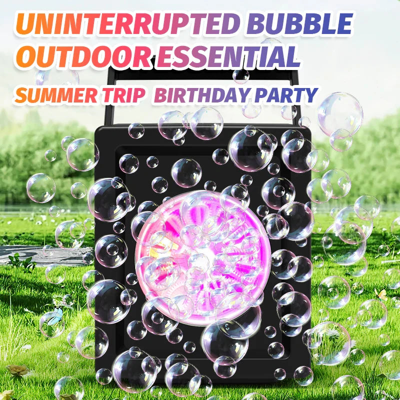 BAMİR™ Auto Bubble Machine – 10-Hole Electric Bubble Blower for Parties, Kids, Outdoor & Events