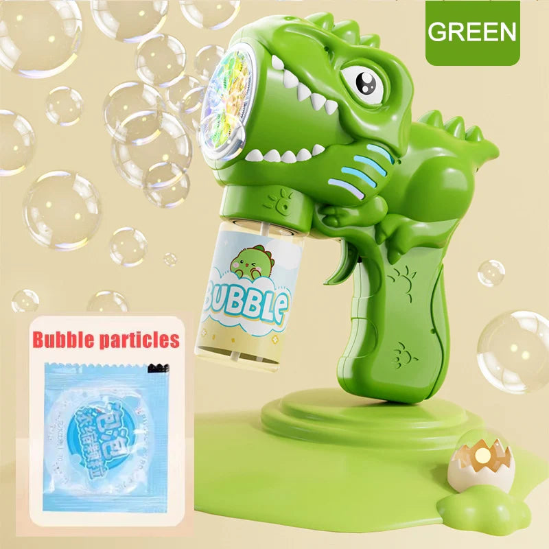 Automatic Bubble Gun Machine – 20 Modes Bubble Blower Toy for Kids, LED Light Up Bubble Gun with Bubble Liquid – Outdoor Summer Fun Beach Toy Gift