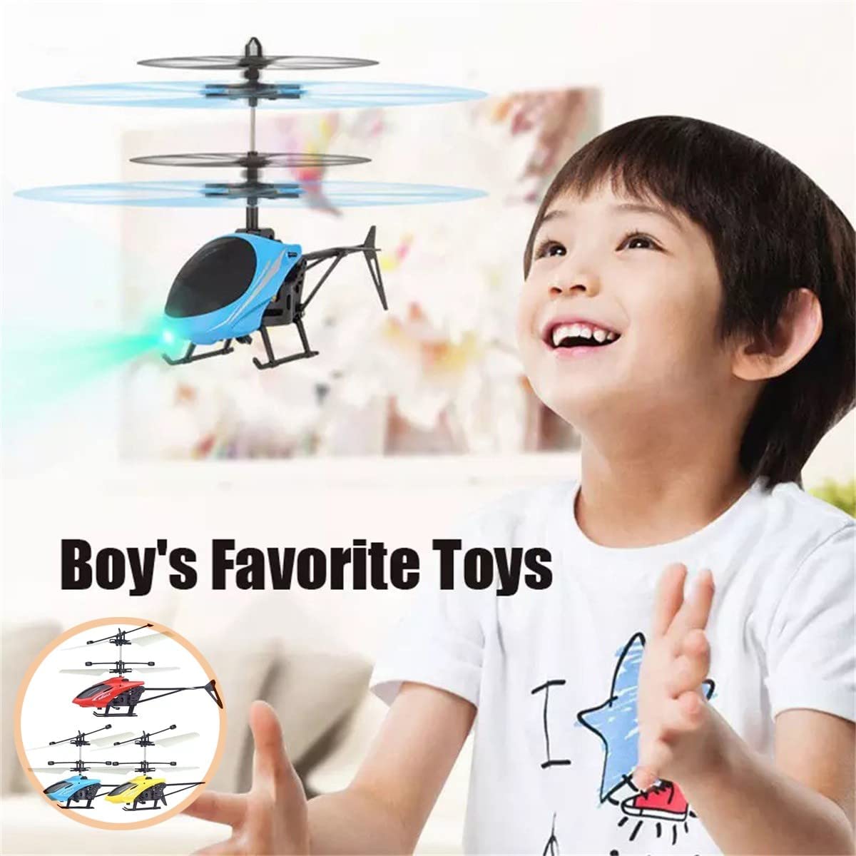 Rechargeable Mini RC Helicopter – Safe Auto-Stable Gyro, Fall-Resistant Remote Control Toy Drone for Kids