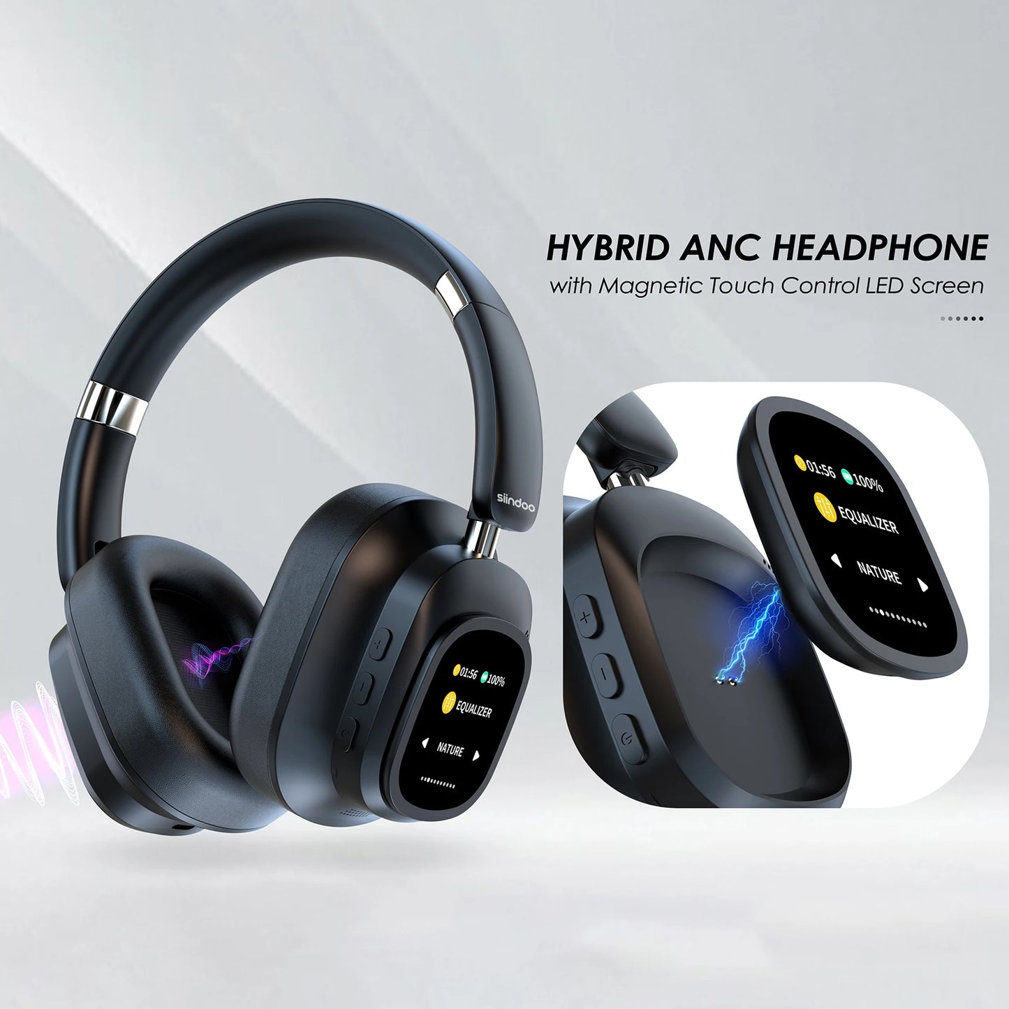 Premium Wireless Gaming Headset – Noise Cancelling Surround Sound Over-Ear Bluetooth Headphones