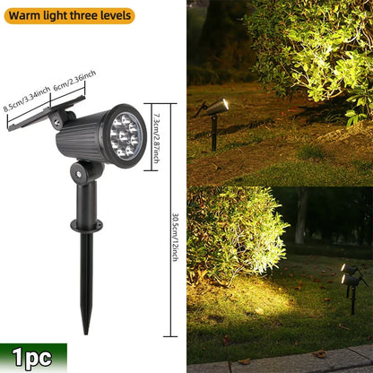 Solar LED Spotlight Outdoor – 1/2 Pack RGB & Warm/White Options | Waterproof Garden Landscape Light for Yard, Pathway & Trees