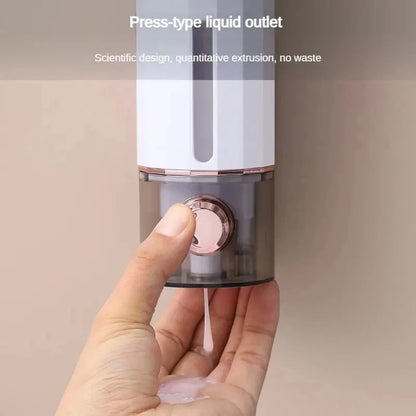 450ml Press-Type Wall Mounted Soap Dispenser – Leak-Proof Refillable Shampoo & Body Wash Bottle