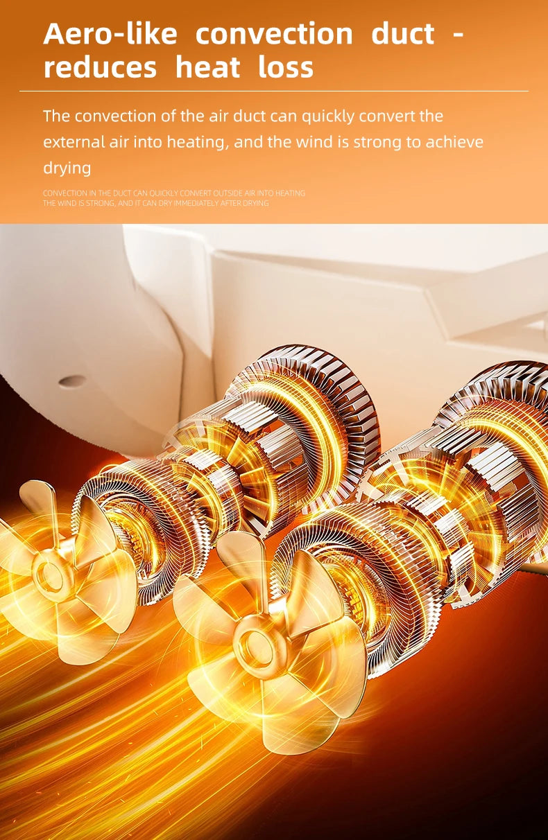 BAMİR Quick Heat Shoe Dryer - Intelligent Timer Foldable Boot & Shoe Warmer with Antibacterial Deodorization