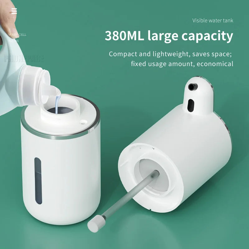 Automatic Touchless Foam Soap Dispenser – USB Rechargeable | 380ml Smart Sensor Foam Machine
