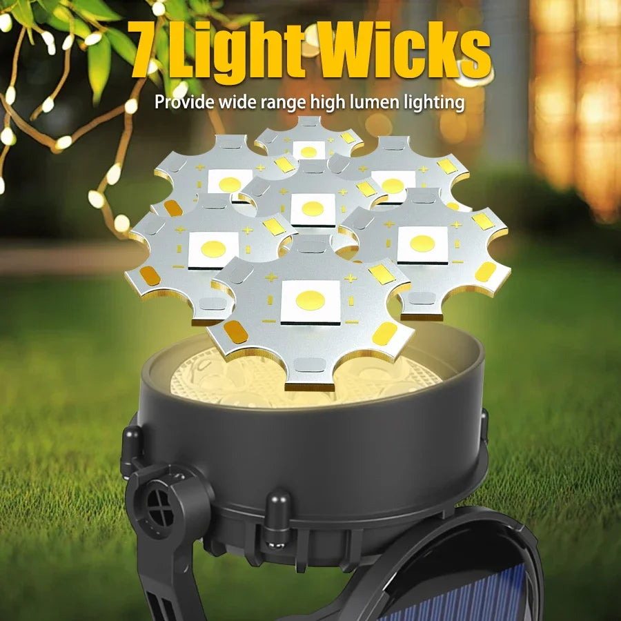 Solar LED Spotlight Outdoor – 1/2 Pack RGB & Warm/White Options | Waterproof Garden Landscape Light for Yard, Pathway & Trees