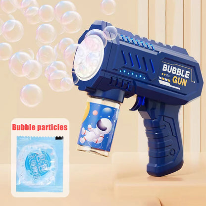 Automatic Bubble Gun Machine – 20 Modes Bubble Blower Toy for Kids, LED Light Up Bubble Gun with Bubble Liquid – Outdoor Summer Fun Beach Toy Gift