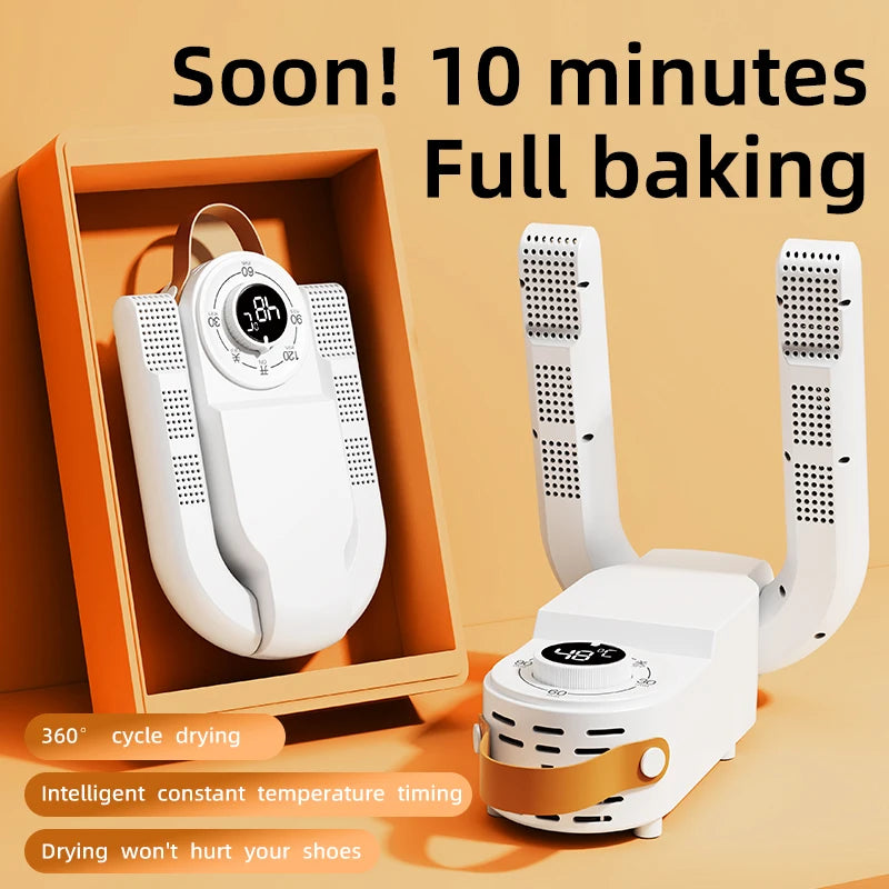 BAMİR Quick Heat Shoe Dryer - Intelligent Timer Foldable Boot & Shoe Warmer with Antibacterial Deodorization