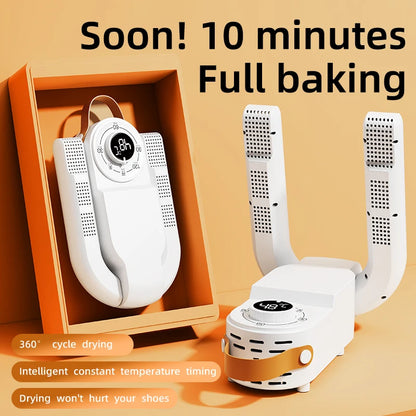 BAMİR Quick Heat Shoe Dryer - Intelligent Timer Foldable Boot & Shoe Warmer with Antibacterial Deodorization