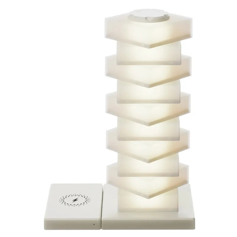 DIY Color Night Light - 15W Wireless Charging Phone Stand with Ambient Lamp