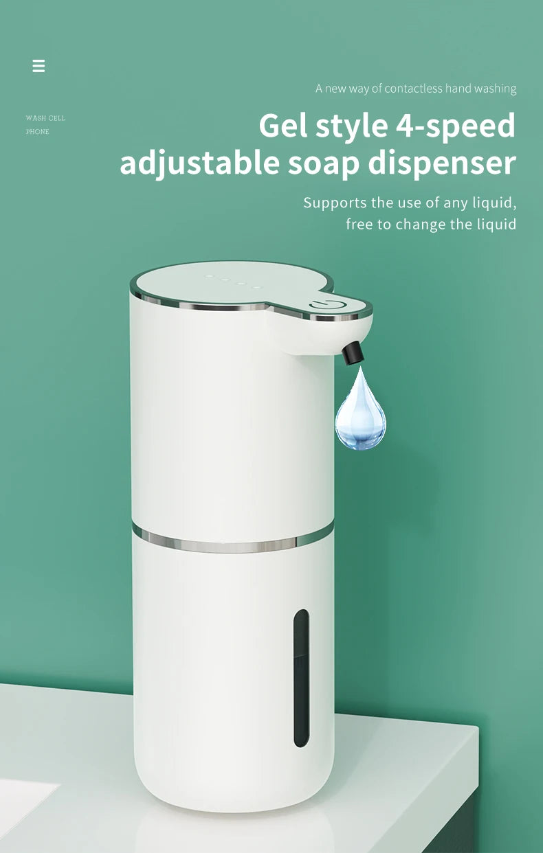 Automatic Touchless Foam Soap Dispenser – USB Rechargeable | 380ml Smart Sensor Foam Machine