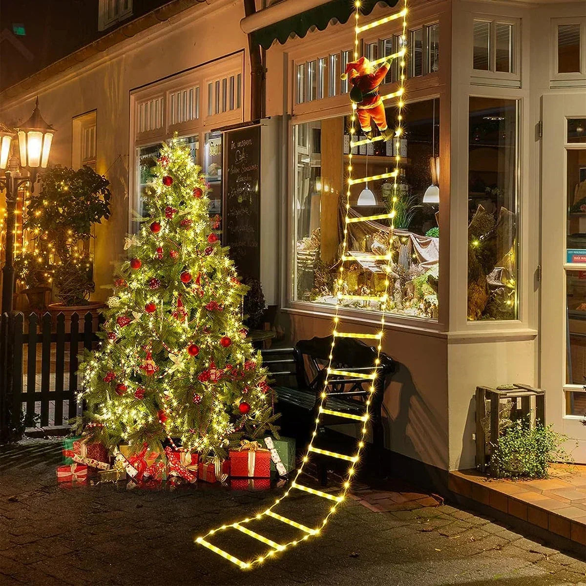 LED Christmas House Decoration - Solar Powered Garden Light