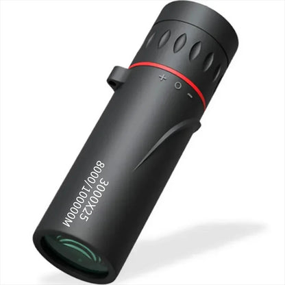 3000×25 HD Long-Range Portable Monocular Telescope – High-Power Zoom, Low-Light Night Vision, Compact Outdoor Camping & Wildlife Spotting Scope