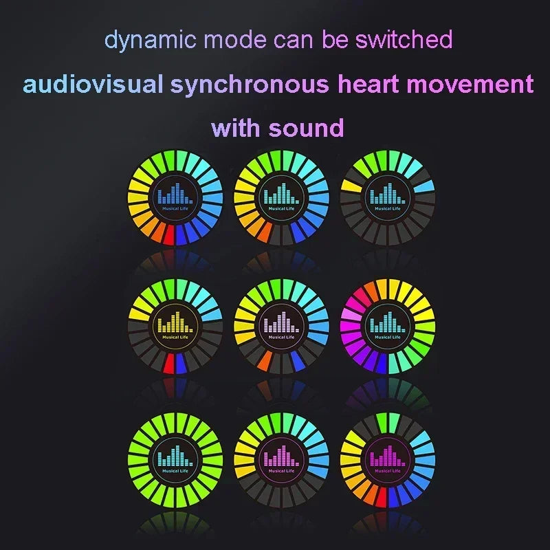 Aromatherapy Car Air Freshener Light - Magnetic RGB Ambient Lamp with Rechargeable Battery