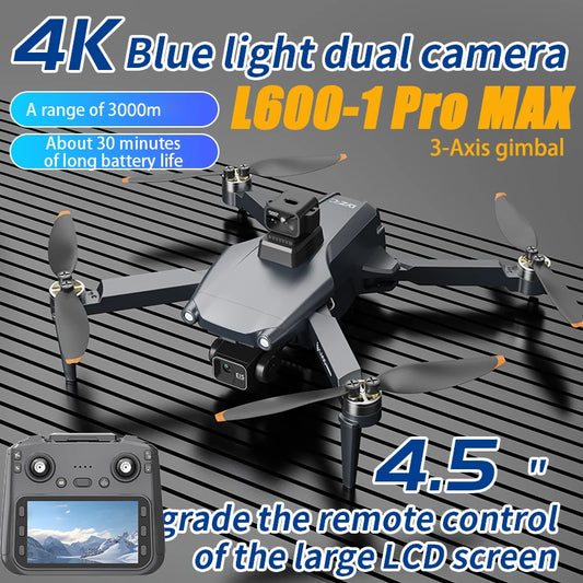 L600-1 Pro MAX 4K GPS Drone - 3-Axis Gimbal, HD Camera, 360° Obstacle Avoidance | Professional Quadcopter