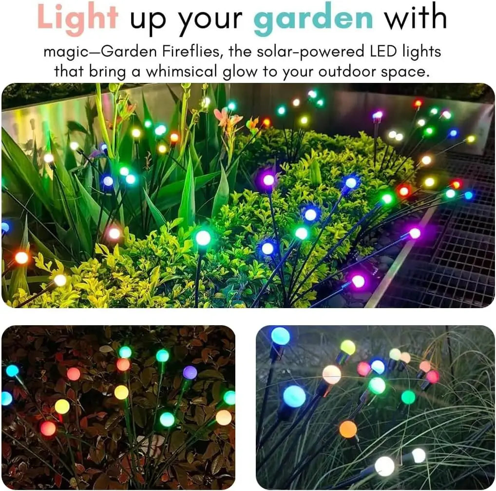 Solar Firefly Garden Lights - Waterproof LED Outdoor Decorative Lights