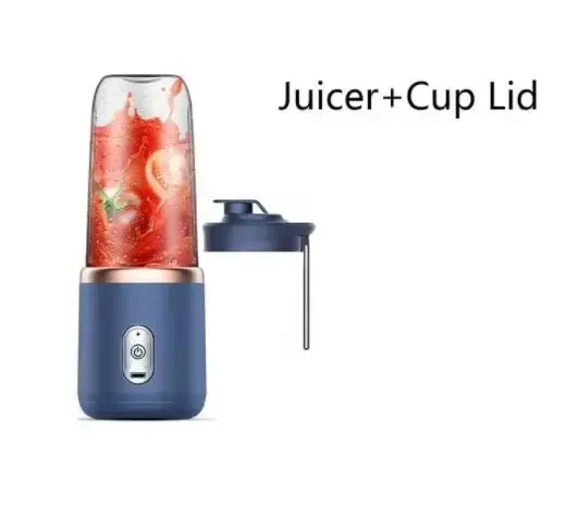 1PCS Portable Juice Extractor - Rechargeable Small Juicer Cup with Mixing Function (2 Cups)