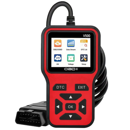 Car OBD2 Scanner V500 – Engine Fault Code Reader, Battery Voltage Tester & Live Data Diagnostic Tool