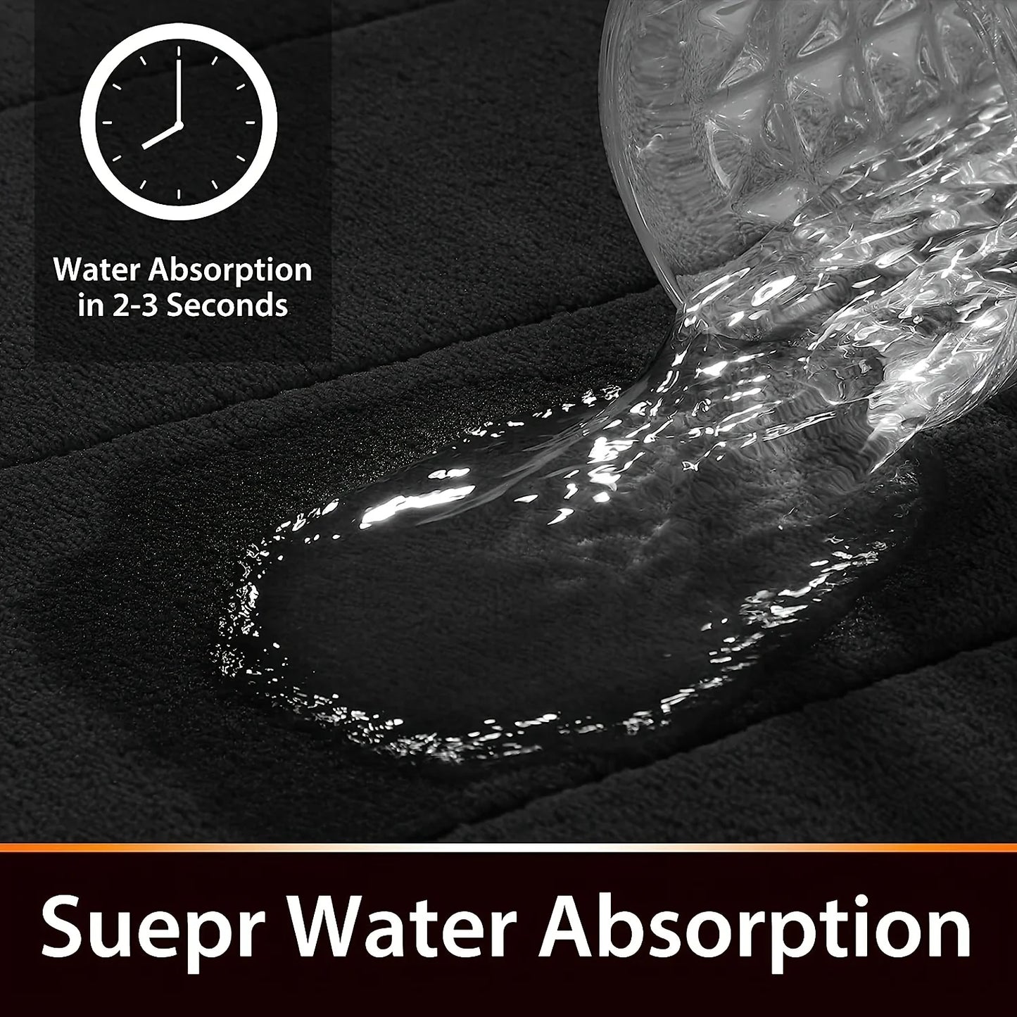 Cute Cartoon Bathroom Absorbent Anti-Slip Foot Mat – Soft Flannel, Fast Drying, Dirt-Resistant, Perfect for Shower, Entrance & Bedroom