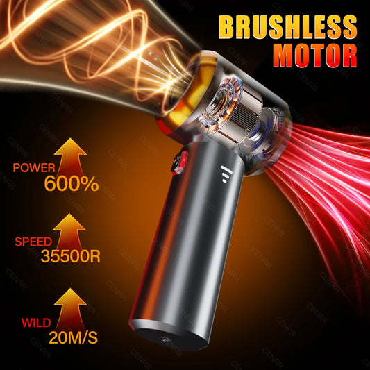 PRO MAX Car Vacuum Cleaner 2025 | 998000PA Ultra Suction | Cordless Handheld Turbo Cleaner with HEPA Filter | LED Light | Home & Auto Cleaning