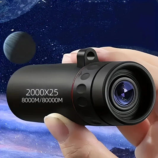 BAMİR 3000x25 HD Professional Monocular Telescope - Long Range Compact Portable Zoom Scope for Camping, Hiking, Bird Watching & Travel