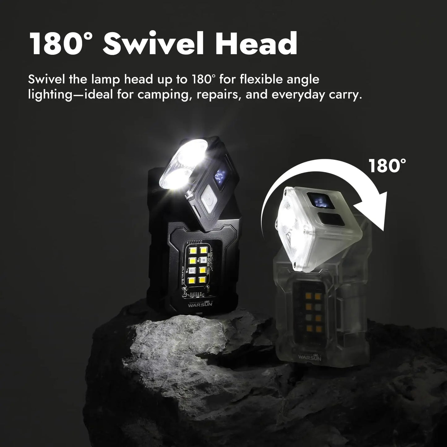 Mini USB Rechargeable LED Flashlight Portable Magnetic Work Light Super Bright COB Torch for Outdoor Camping Emergency Lantern