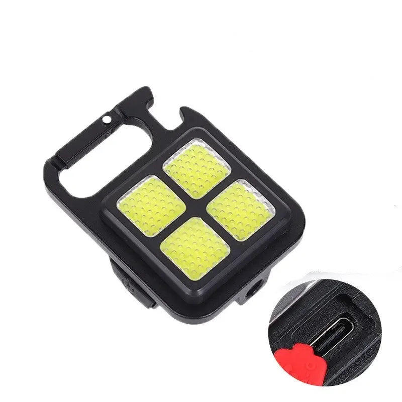High Bright COB LED Flashlight Multifunctional Camping Lamp Work Light Outdoor Portable 500mAh USB Charging Waterproof