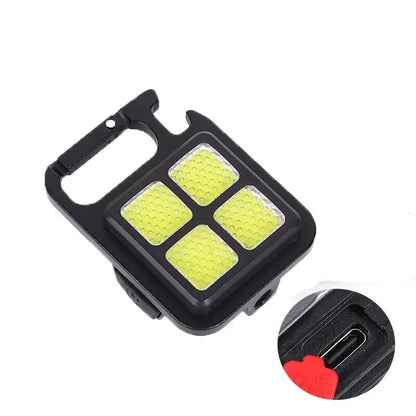 High Bright COB LED Flashlight Multifunctional Camping Lamp Work Light Outdoor Portable 500mAh USB Charging Waterproof