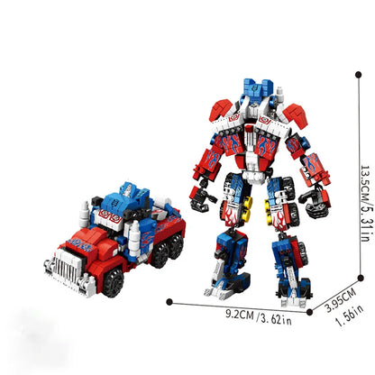 1014-Piece Transforming Car 2-in-1 Model Building Block Set - Durable Abs Blocks, Creative Construction Set, Can Be Used as Halloween, Christmas