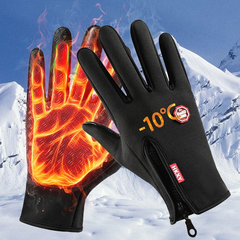 Winter Gloves 2025 Waterproof Thermal Touchscreen Gloves – Anti-Slip, Windproof, Winter Cycling & Outdoor Gloves