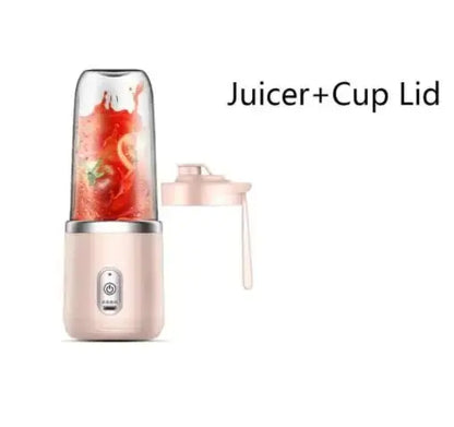 1PCS Portable Juice Extractor - Rechargeable Small Juicer Cup with Mixing Function (2 Cups)