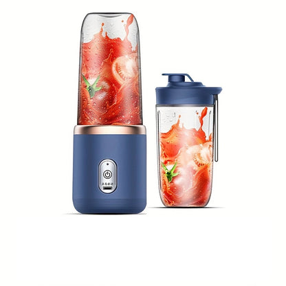 1PCS Portable Juice Extractor - Rechargeable Small Juicer Cup with Mixing Function (2 Cups)