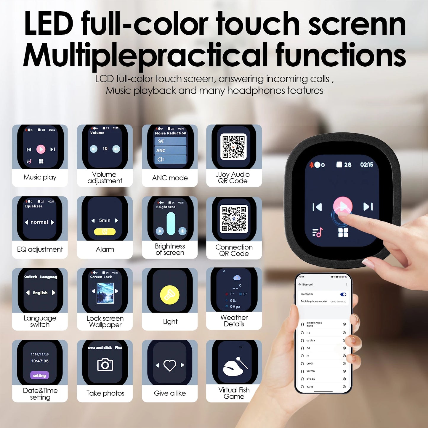 Premium Wireless Gaming Headset – Noise Cancelling Surround Sound Over-Ear Bluetooth Headphones