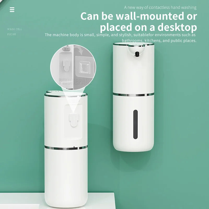 Automatic Touchless Foam Soap Dispenser – USB Rechargeable | 380ml Smart Sensor Foam Machine
