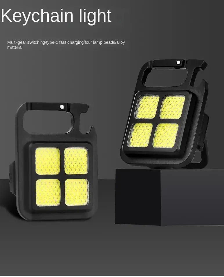 High Bright COB LED Flashlight Multifunctional Camping Lamp Work Light Outdoor Portable 500mAh USB Charging Waterproof