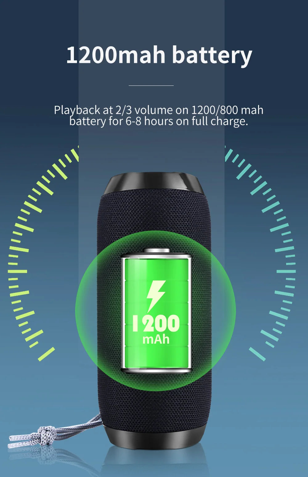 2025 Portable Bluetooth Speaker TG117 – Deep Bass, Waterproof, TWS Stereo Surround