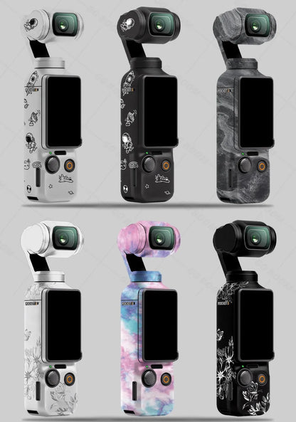 Camera Waterproof Full Body Sticker Kit Anti-Scratch Protective Film Colorful PVC Decal Accessories For OSMO Pocket 3
