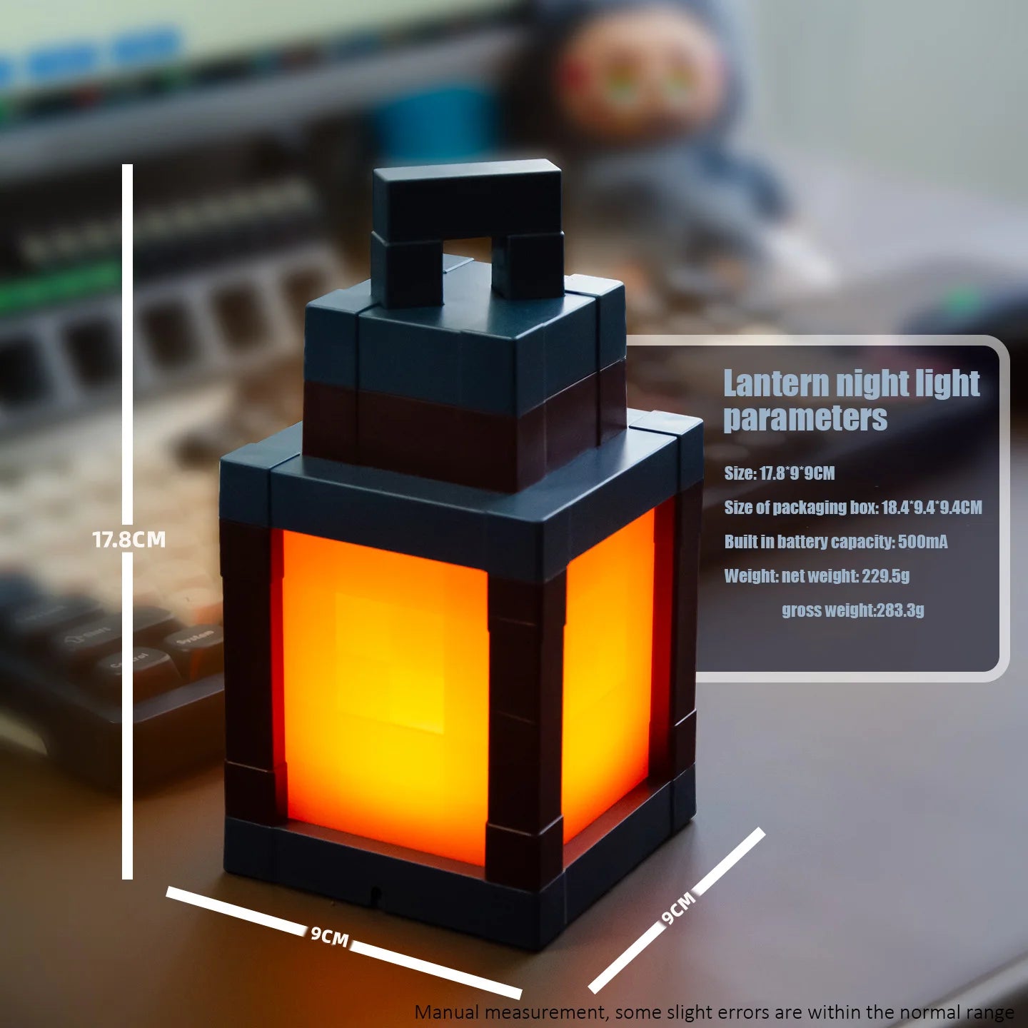 My world around the night light with the same pixel lamp bedside LED atmosphere light Creative Lantern charging clap light