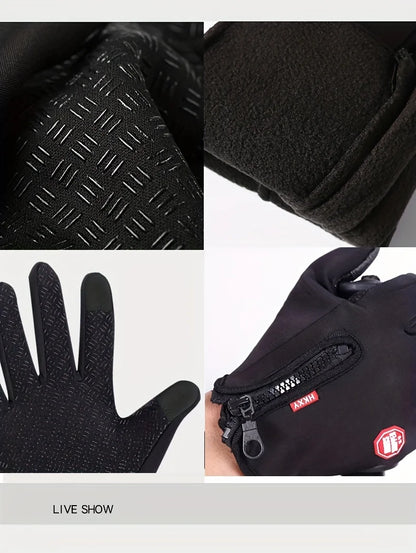 Winter Gloves 2025 Waterproof Thermal Touchscreen Gloves – Anti-Slip, Windproof, Winter Cycling & Outdoor Gloves