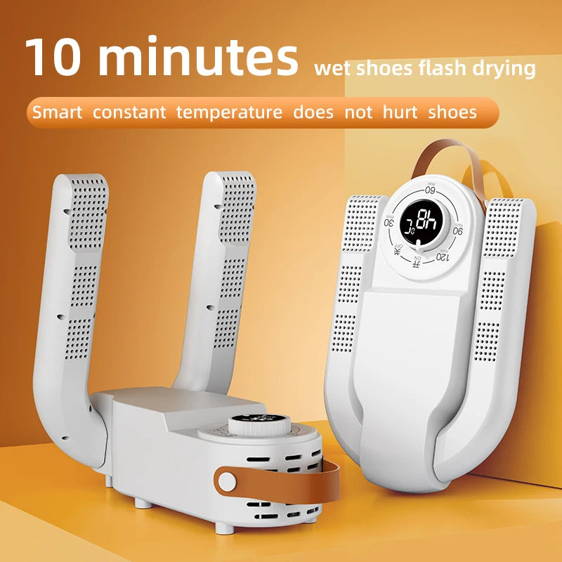 BAMİR Quick Heat Shoe Dryer - Intelligent Timer Foldable Boot & Shoe Warmer with Antibacterial Deodorization