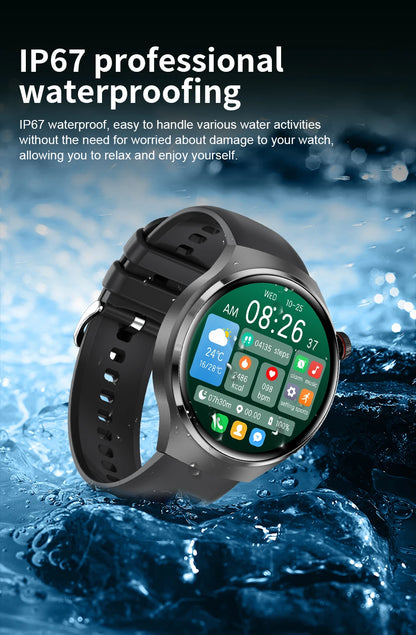 3ATM Waterproof Smartwatch for Men – 360×360 HD Display, Bluetooth Calling, Heart & Health Monitoring, Outdoor Sports Fitness Watch – BAMİR Online Store’s